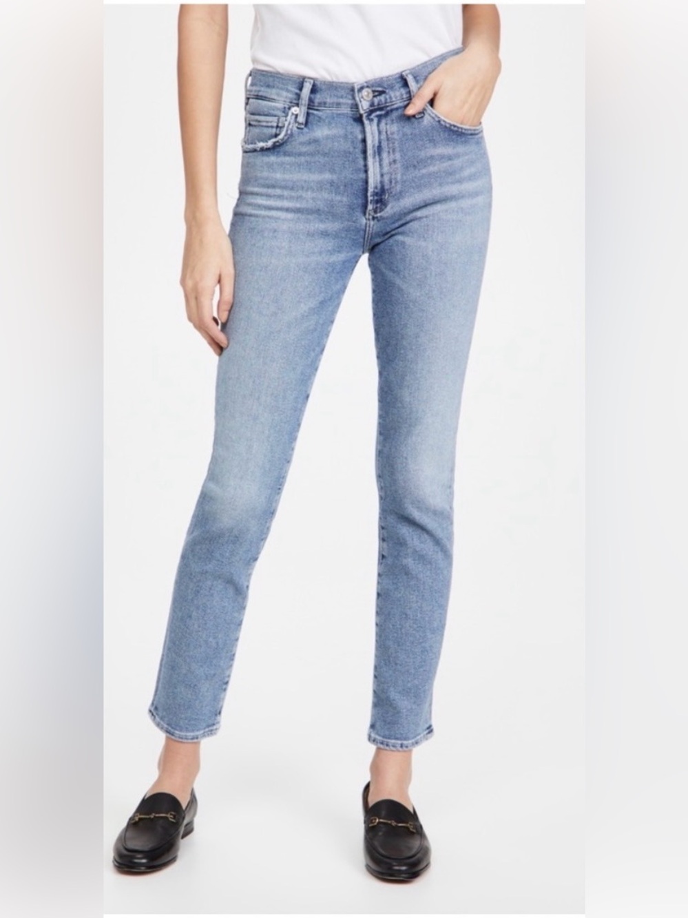 Citizens Of Humanity Light Blue Mid-Rise Skyla Jeans Size 26 Stretch